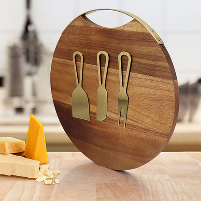 4-piece Cheese Knife And Cheese Board Set